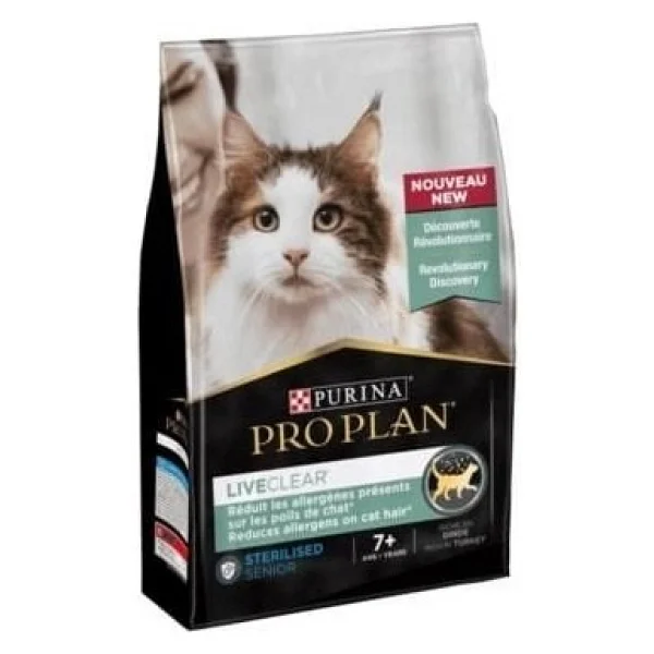 Pro Plan Liveclear +7 Alerjen Azaltan Hindili 1.4 Kg Kısırlaştırılmış Yaşlı Kedi Maması - Görsel 2