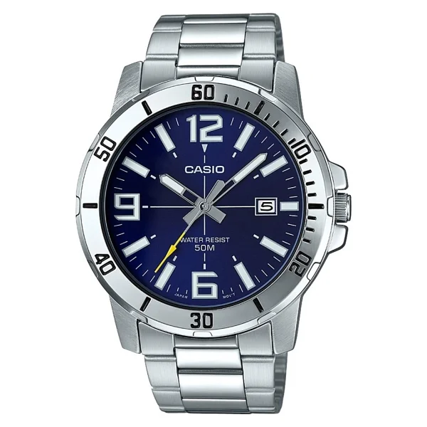 Casio Standart Mtp-Vd01d-2bvudf Çelik Kordon Mavi Erkek Kol Saati - Görsel 8