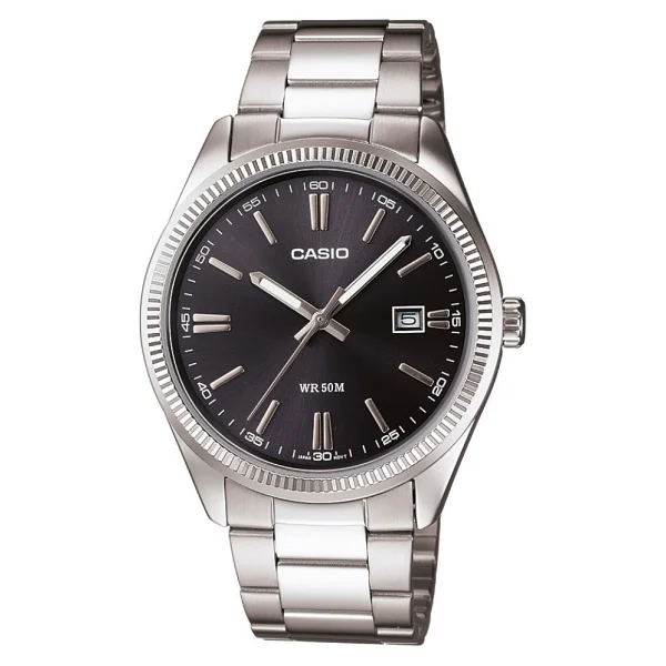 Casio Standart Mtp-1302d-1a1vdf Gümüş-Siyah Erkek Kol Saati - Görsel 3