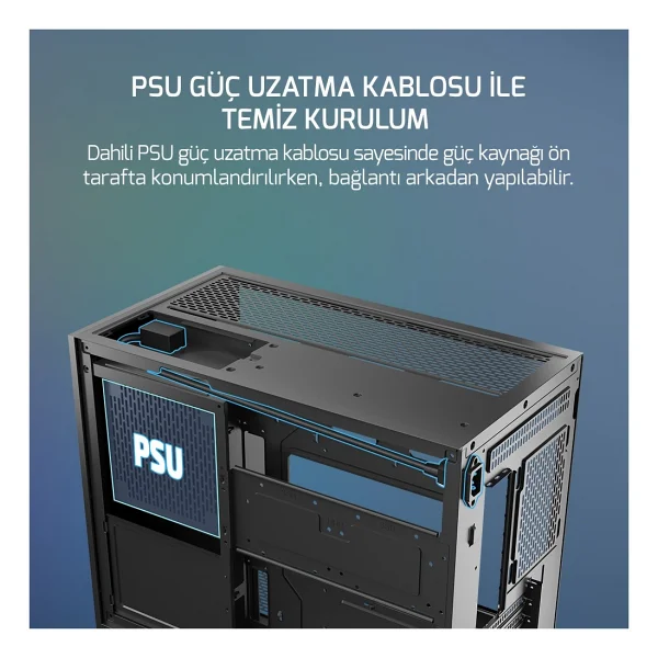 Gamepower Warcry Ronin 3xargb Fan 80+ Bronze Micro-Atx Gaming (Oyuncu) Kasa - 650 W - Görsel 7