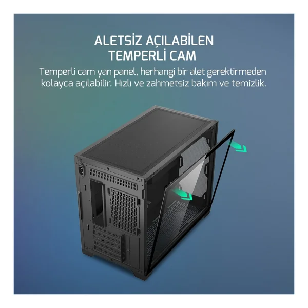 Gamepower Warcry Ronin 3xargb Fan 80+ Bronze Micro-Atx Gaming (Oyuncu) Kasa - 650 W - Görsel 9