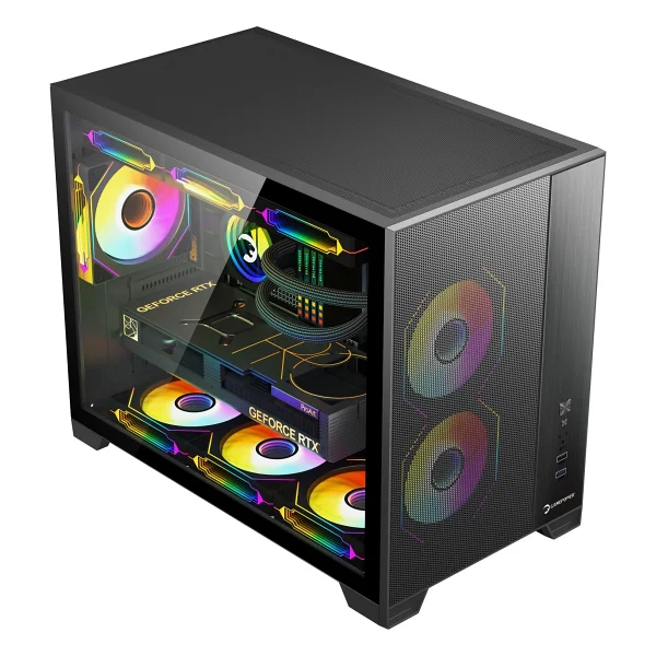 Gamepower Warcry Ronin 3xargb Fan 80+ Bronze Micro-Atx Gaming (Oyuncu) Kasa - 750 W - Görsel 2