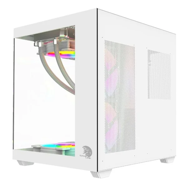 Gameline Hıper V2 3x RGB Fanlı USB 3.0 Gaming Bilgisayar Kasası Beyaz - Görsel 3