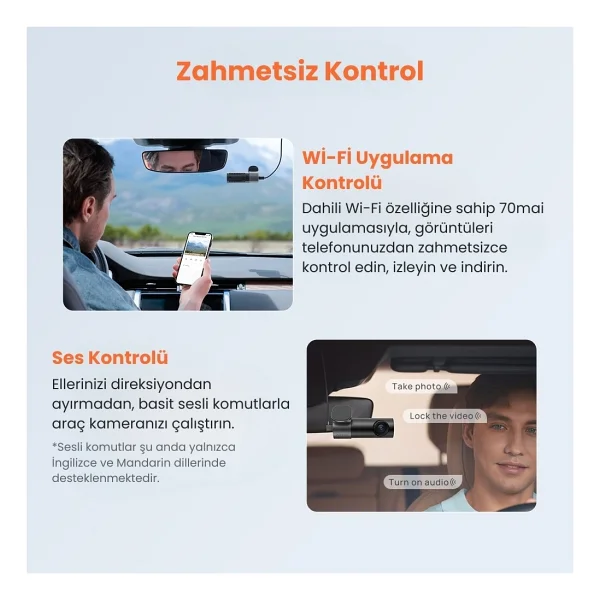 70mai M310 Plus 3k Ön Araç Kamerası - Görsel 7