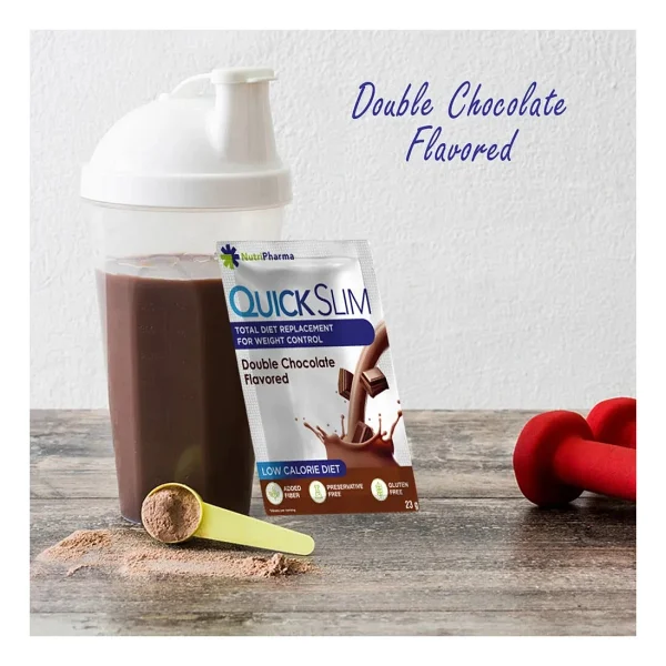 Quick Slim Yüksek Proteinli Diyet Shake 60 Saşe Aromalı Öğün Tozu Shaker Hediye İle - Görsel 9