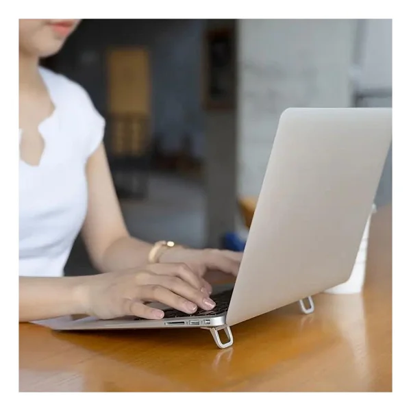 3b Trend 2 Kademeli Yükseklik Ayarlı Laptop Standı - Gri Renk - Ergonomik Tasarım - Görsel 2