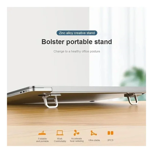 3b Trend 2 Kademeli Yükseklik Ayarlı Laptop Standı - Gri Renk - Ergonomik Tasarım - Görsel 4