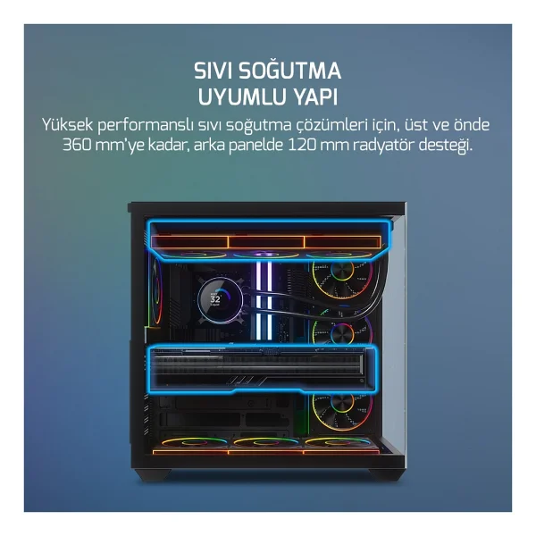 Gamepower Warcry Ravora 7xargb Fan 650w 80+ Bronze Micro-Atx Gaming (Oyuncu) Kasa - Görsel 6