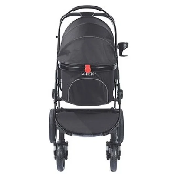 M-Pets Conquest Pet Stroller Kedi Ve Köpek Taşıma Arabası Siyah 71X57,5X101 Cm - Görsel 3