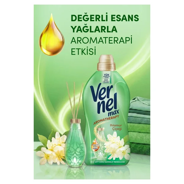 Vernel Max Ihlamur Çiçeği Yumuşatıcı 60 Yıkama 1.44 Lt - Görsel 6