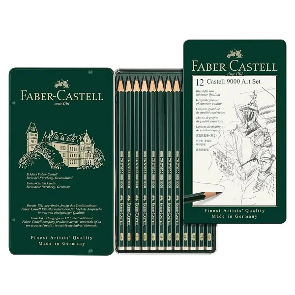 Faber-Castell 9000 Dereceli 6b Kurşun Kalem - Görsel 7