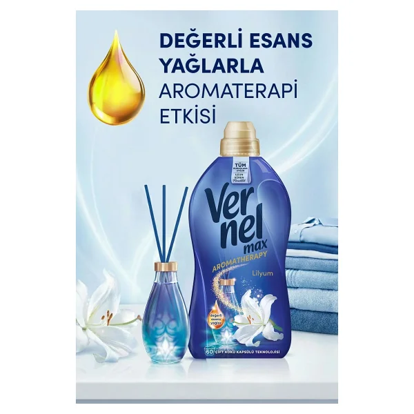Vernel Max Lilyum Yumuşatıcı 60 Yıkama 1.44 Lt - Görsel 6