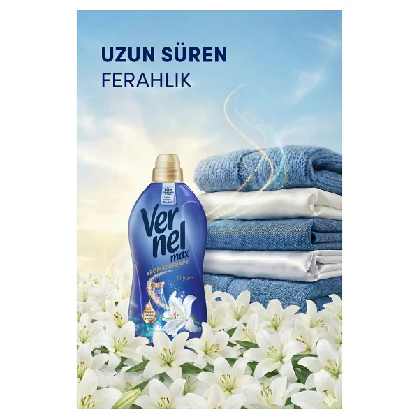 Vernel Max Lilyum Yumuşatıcı 60 Yıkama 1.44 Lt - Görsel 8