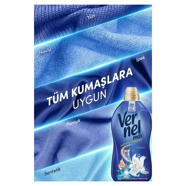 Vernel Max Lilyum Yumuşatıcı 60 Yıkama 1.44 Lt - Görsel 5
