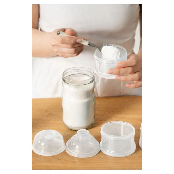 Babyjem Beyaz Katlı Toz Mama Kabı - Görsel 5
