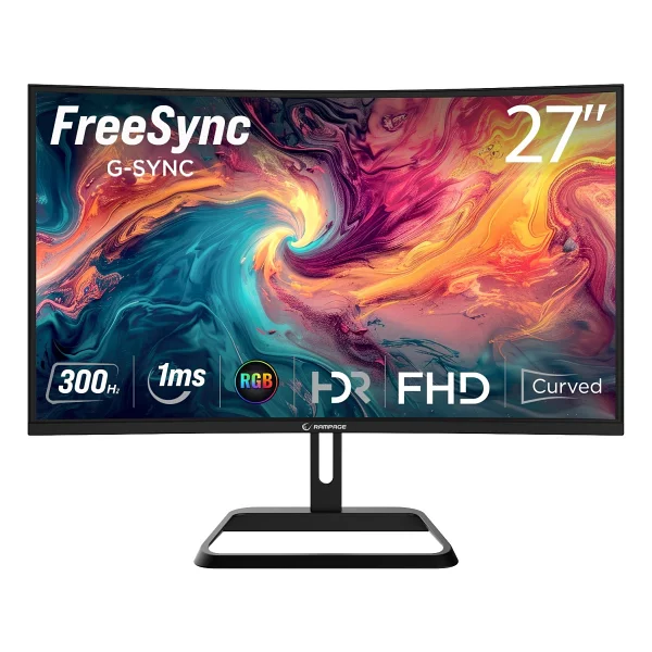 Rampage Xyra Xr27c300f 27" 1 Ms Full HD Curved 300 Hz Oyuncu Monitörü - Görsel 3
