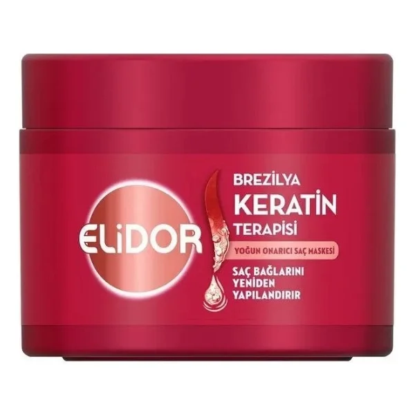 Elidor Brezilya Keratin Terapisi Yoğun Onarıcı Saç Maskesi 220 Ml Etkili Bakım Özelliği - Görsel 2