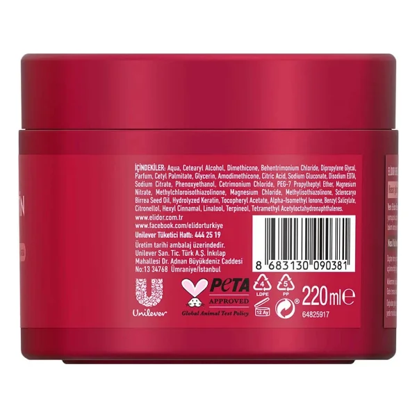 Elidor Brezilya Keratin Terapisi Yoğun Onarıcı Saç Maskesi 220 Ml Etkili Bakım Özelliği - Görsel 7