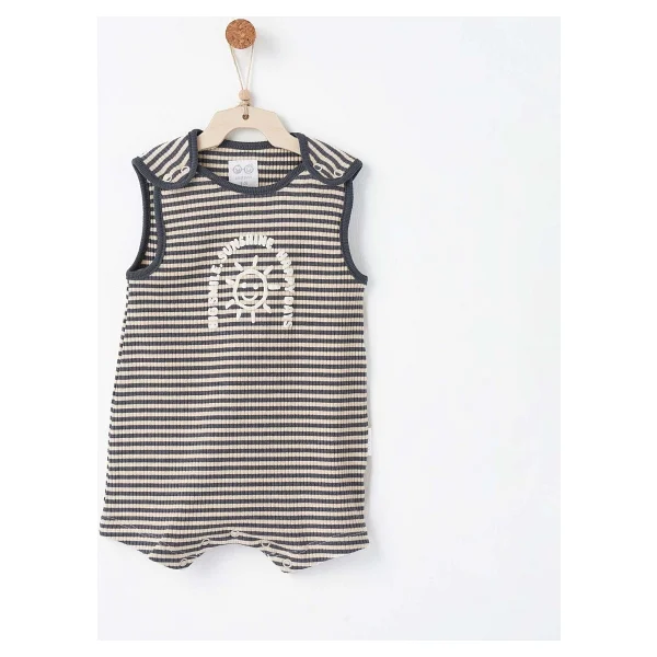 Andywawa Bamboo Striped Ac26670 Bebek Tulumu - Görsel 3