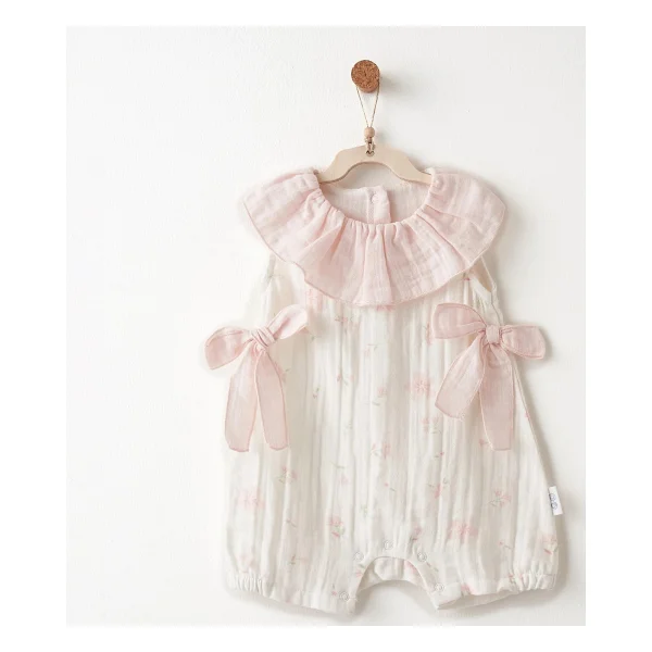 Andywawa Muslin Lovely Day Ac26614 Kız Bebek Tulum - Görsel 5