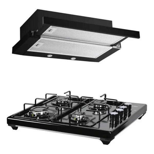 Luxell Ds6-905s Siyah Sürgülü Aspiratör - Görsel 5
