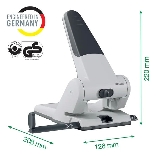 Leitz 5180 65 Sayfa Kırmızı Arşiv Tipi Delgeç - Görsel 6