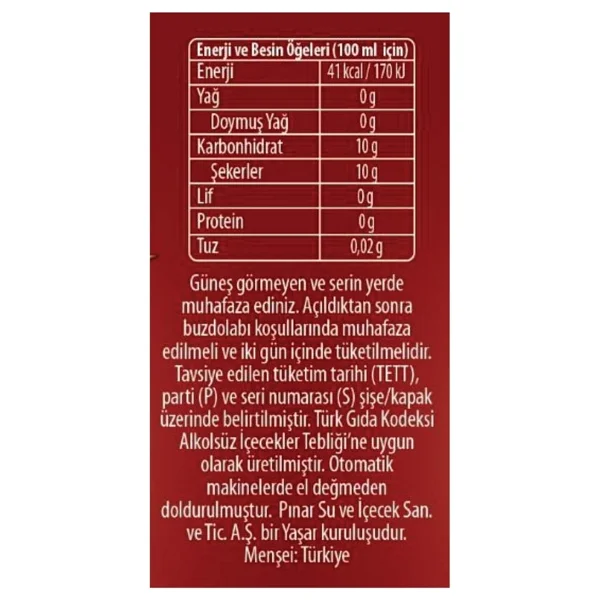 Pınar Pınar Narçın 1 L X 12 Adet - Görsel 3