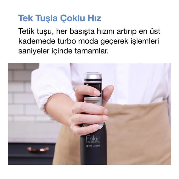 Fakir 1000w Fakir Speed Quadro Bpa Free Mutfak Robotu & Blender - Gümüş - Görsel 4
