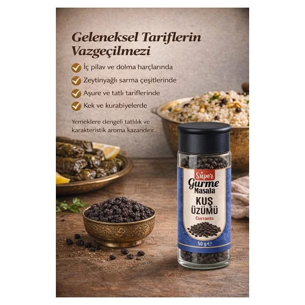 Masala Super Gurme Cam Kavanoz Kuş Üzümü 50 Gr - Görsel 2
