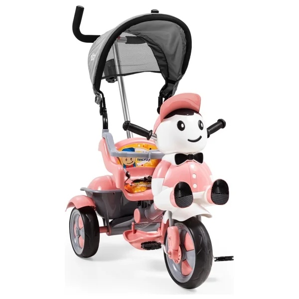 Baby2go Berry Pembe 3 Tekerlekli Bisiklet - Görsel 2