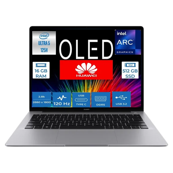 Huawei Matebook 14 Ultra 5 125h 16 GB 512 GB SSD Arc Graphics 14.2" 2.8K Dokunmatik Windows 11 Notebook - Görsel 6