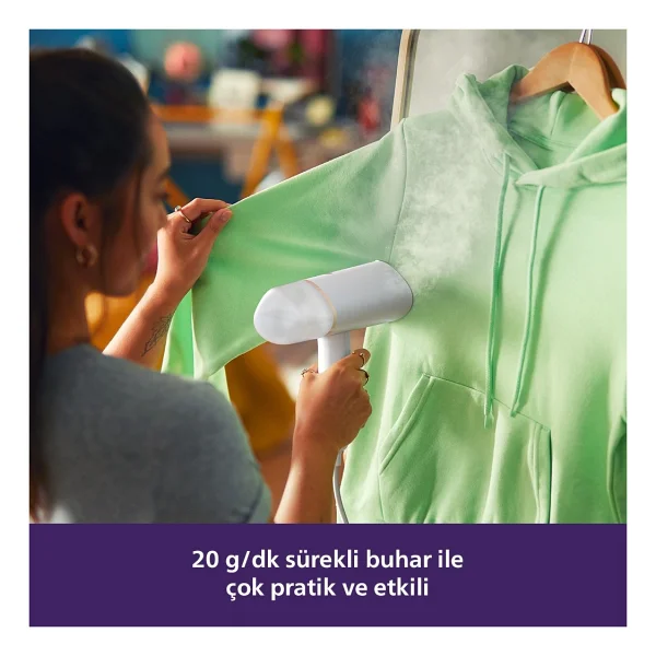 Philips 3000 Serisi Sth3020/10 1000 W El Tipi Buharlı Düzleştirici - Görsel 5