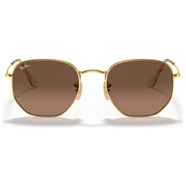 Ray-Ban Hexagonal 3548n 9124/43 Arista Gold-Brown Güneş Gözlüğü - Görsel 3