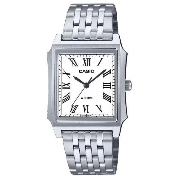 Casio Standart Mtp-B190d-7bvdf Çelik Kordon Beyaz Erkek Kol Saati - Görsel 6