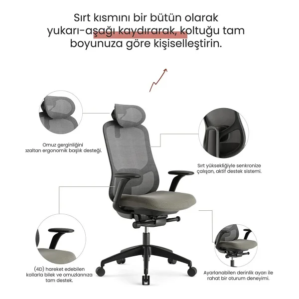 Seduna Stella Premium Yönetici Koltuğu - Görsel 3