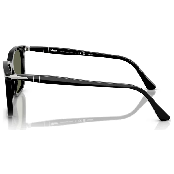 Persol Renzo Po3357s 95/58 Black-Green Polarize Güneş Gözlüğü - Görsel 4