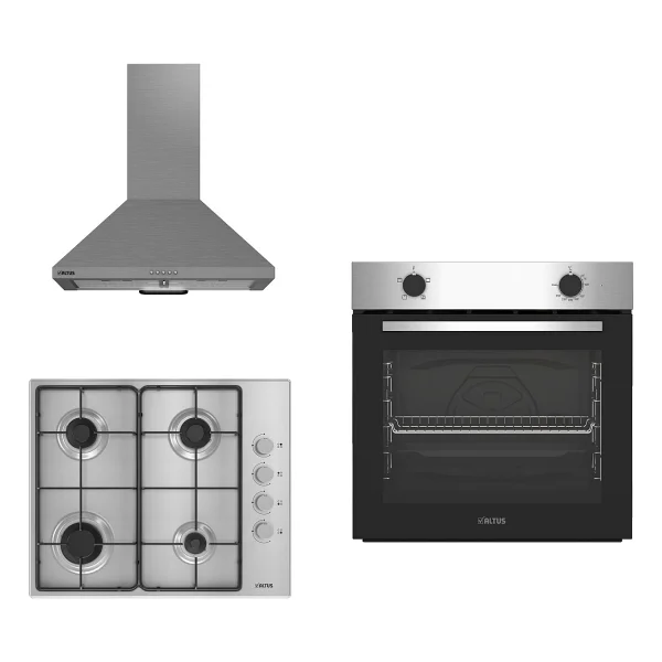 Altus Inox 3 Lü Ankastre Set ( Ala 310 I - Ala 181 Gid - Ala 522 I ) Gri - Görsel 7