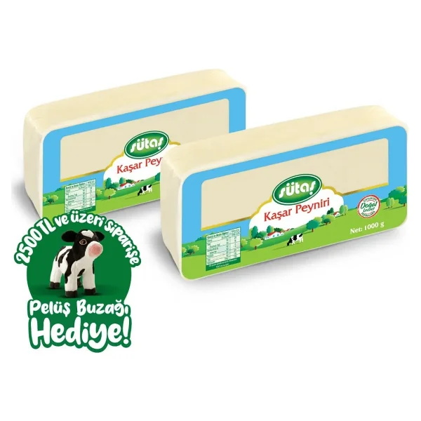 Sütas Kaşar Peyniri 1000 G X 2 Adet - Görsel 2