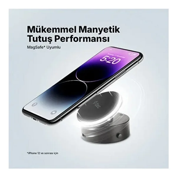 Ttec Easydash Pro M 2tt38 Magsafe Araç Telefon Tutucu - Görsel 4