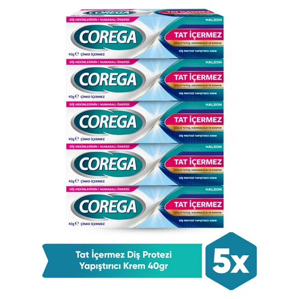 Corega Aromasız Diş Protezi Yapıştırıcı Krem 3 Yönlü Tutuş 40 Gr X 5 - Tat Ve Koku İçermez, Türkiye Üretimi - Görsel 7