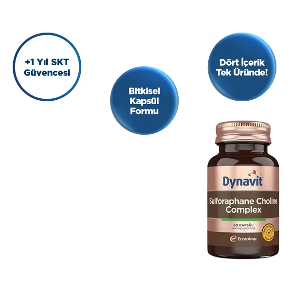 Dynavit Sulforaphane Choline Complex 60 Kapsül - Görsel 2