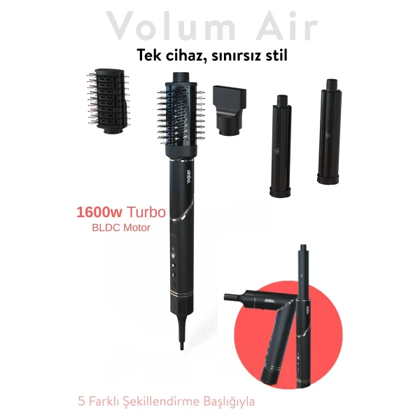 Sinbo Shd-1720 5in1 Saç Şekillendirme Seti - Görsel 5