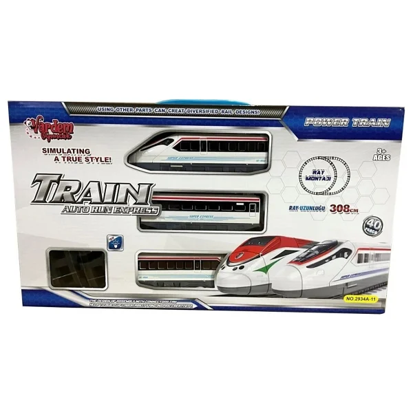 Vardem Le-2934a-11 40 Parça Işıklı 308 Cm Hızlı Tren Seti - Görsel 2