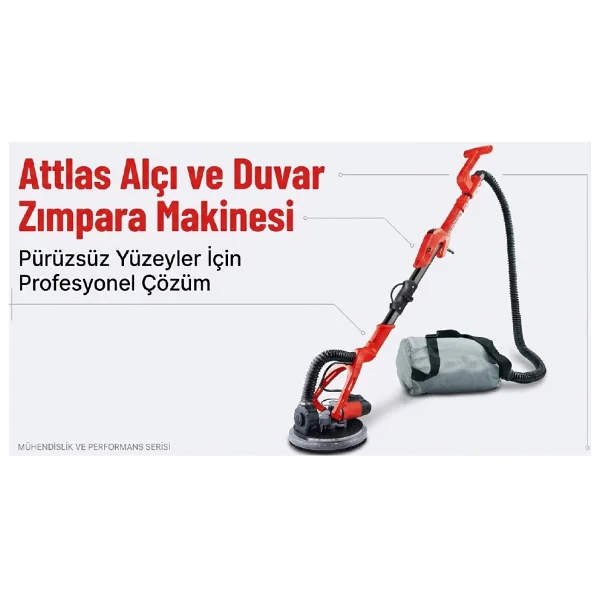 Attlas Ats750p Duvar Zımpara Makinası A0105037 - Görsel 2