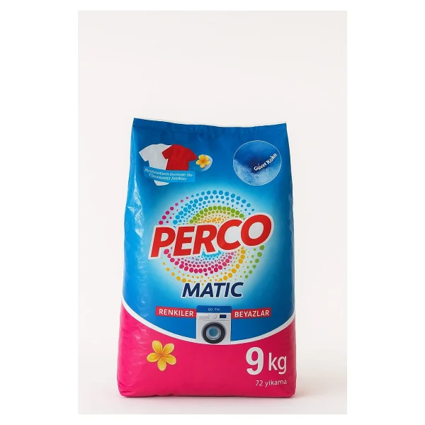 Perco Beyaz Ve Renkliler İçin Toz Çamaşır Deterjanı 9 Kg - Görsel 2