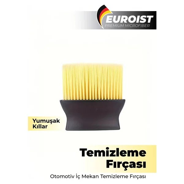 Euroist Araç Içi Klima Havalandırma Detay Temizlik Fırçası - Çizik Bırakmayan Premium Yumuşak Tüylü - Görsel 6