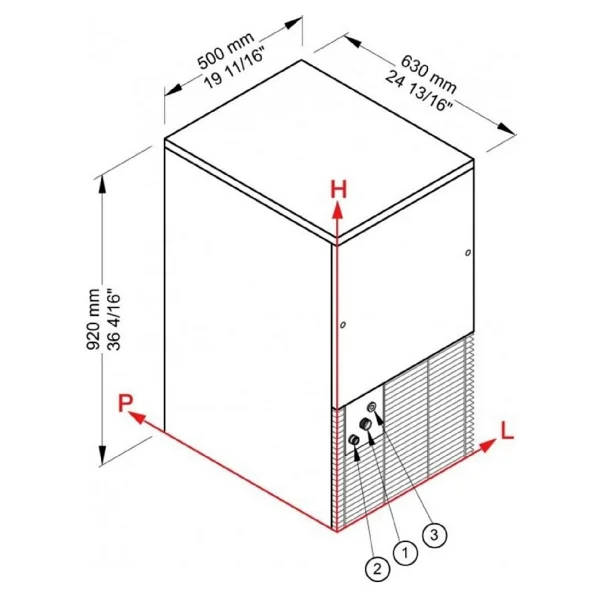 Brema Dss 42 A - 48 Kg/Gün Küp Buz Makinesi Dispenseri - Görsel 5