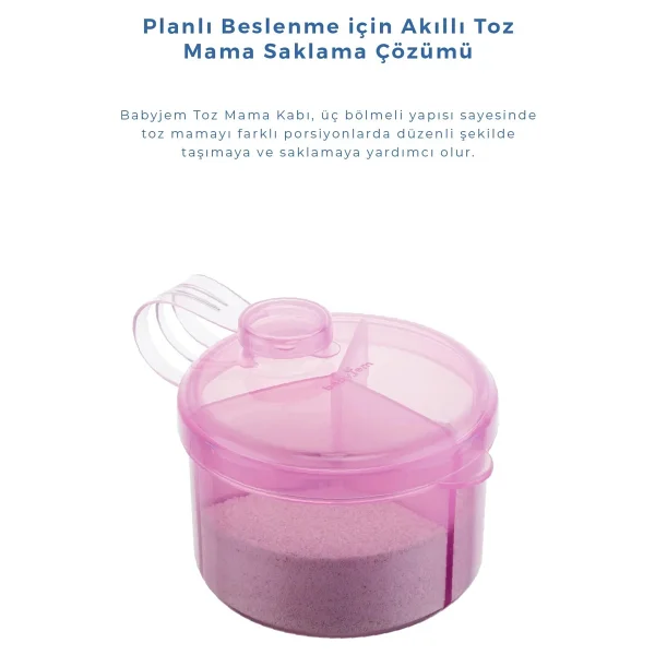 Babyjem Pembe Toz Mama Kabı - Görsel 3