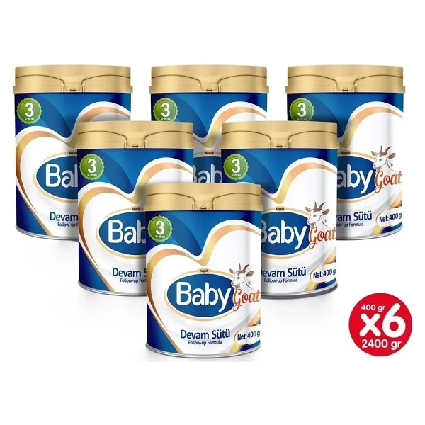Baby Goat 3 Keçi Sütü 400 Gr 6 Adet - Görsel 3