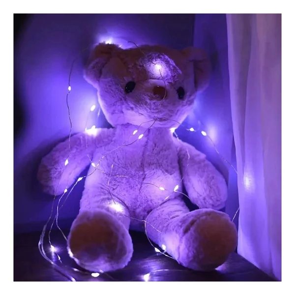 Gd957 Şerit Pilli Aydınlatma 3 Metre 30 Adet Beyaz Peri LED - Görsel 3